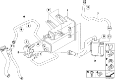 Filtr z węglem aktywnym/Odp. paliwa (16_0539) dla BMW Z4 E85 Z4 M3.2 Roa USA