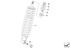 Kolumna amortyzatora, przednia (31_0688) dla BMW R 1200 R 06 (0378,0398) USA