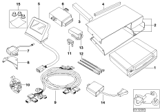 System nawigacji, poj. części MK III (65_1142) dla BMW K 1200 LT 99 (0545,0555) ECE