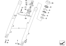 Rurka ślizgowa/mostek widełek dolny (31_0402) dla BMW R 1200 C 97 (0424,0434) USA
