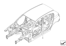 Szkielet karoserii (41_1594) dla BMW 1' E87 LCI 118i 5-d ECE