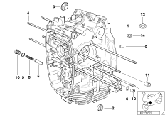 Obudowa silnika (11_2802) dla BMW R 1150 R Rockster (0308,0318) ECE