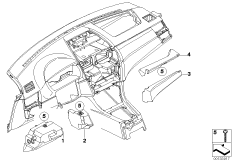 Ochraniacz kolana (51_5366) dla BMW X3 E83 LCI X3 3.0i SAV USA