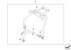 Zest. dopos. - uchwyt Top Case (46_0849) dla BMW F 650 CS 04 (0177,0187) ECE