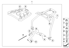 Top Case, poj. części (46_0850) dla BMW F 650 CS 02 (0174,0184) USA