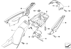 Osłona koła tylna, podst. tabl. rejestr. (46_0859) dla BMW F 650 GS Dakar 04 (0176,0186) ECE