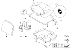 Pokrywa do Top Case (46_0797) dla BMW R 1200 CL (0442,0496) USA