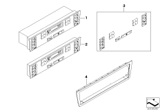 Panel obsługi automatycznej klimatyzacji (64_1057) dla BMW X5 E53 X5 4.4i SAV USA