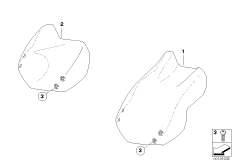 Szyba (77_0110) dla BMW F 650 GS Dakar 04 (0176,0186) ECE