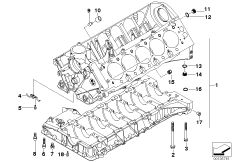 Blok silnika (11_3682) dla BMW 6' E63 M6 Cou USA