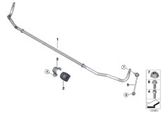 Stabilizator tylny (33_1280) dla BMW 3' E90 LCI 328xi Lim USA