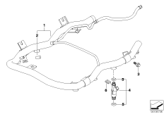 Zawory i przewody instalacji wtryskowej (13_0813) dla BMW 7' E38 735iL Lim ECE