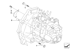 Skrzynia biegów, mocowanie (23_0971) dla MINI Cabrio R52 Cooper Cabrio ECE