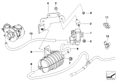Sterowanie podciśnieniowe-turbospręż. (11_3725) dla BMW X3 E83 X3 2.0d SAV ECE