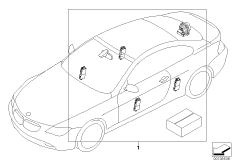 Zestaw doposażenia - autoalarm (03_0978) dla BMW 6' E64 645Ci Cab ECE