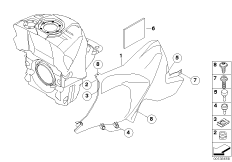 Osłona zbiornika (46_0890) dla BMW K 1300 S (0508,0509) ECE