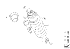 Amortyzator tylny (33_1163) dla BMW R 1200 C Indep. 03 (0362,0391) USA