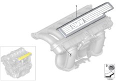 Elementy dod. instalacji ssącej (11_3757) dla BMW 3' E93 LCI 325i Cab ECE