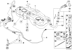 Zbiornik paliwa (16_0663) dla MINI Roadster R59 Cooper S Roadster ECE