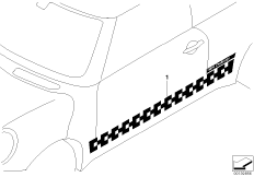 Folia Challenge (03_1656) dla MINI R53 Cooper S 3-drzwiowy USA