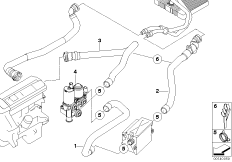 Pompa wody, zawór, węże (64_1458) dla BMW X3 E83 X3 2.0d SAV ECE