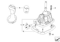 Ukł. włącz. biegów Steptronic SMG (25_0391) dla BMW 5' E60 M5 Lim USA