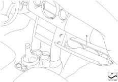 Schowek na rękawiczki, rozdziel. (03_1711) dla MINI Cabrio R57 LCI One Cabrio ECE