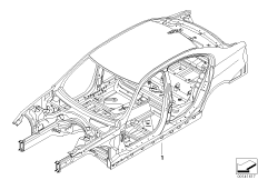 Szkielet karoserii (41_1670) dla BMW 3' E90 320i Lim ECE