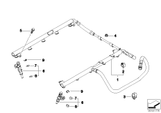 Zawory i przewody instalacji wtryskowej (13_1138) dla BMW 5' E61 LCI M5 Tou ECE