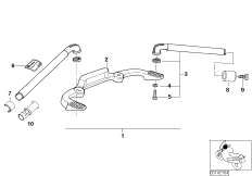 Kierownica regulowana /Elementy poj. (32_0788) dla BMW R 1100 RS 93 (0411,0416) USA