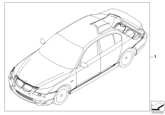 Doposażenie - pakiet aerodynamiczny M (03_0797) dla BMW 5' E60 LCI 520d Lim ECE
