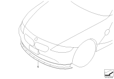 front bumper protection (03_1589) dla BMW Z4 E85 Z4 2.5i Roa USA