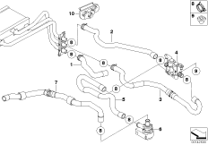 Zawór pompy węży wodnych IHKA High (64_1486) dla BMW 6' E63 M6 Cou USA