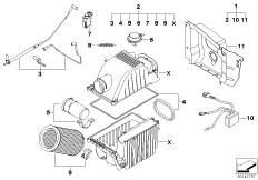 Syst. filtrów powiet. John Cooper Works (03_1543) dla MINI R53 Cooper S 3-drzwiowy USA