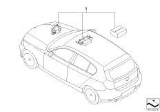 Zestaw doposażenia - autoalarm (03_0963) dla BMW 1' E81 120i 3-d ECE