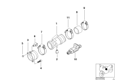 Wspornik dyszy wtryskowej (13_0621) dla BMW R 1200 C 97 (0424,0434) USA