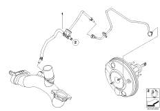 Sterowanie podciśnieniowe-silnik (11_3788) dla MINI Cabrio R52 Cooper S Cabrio ECE
