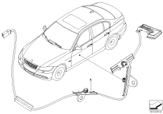 Podświetlenie klamki drzwi (63_0915) dla BMW 3' E93 LCI 325i Cab ECE
