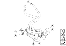 Węże wody układu chłodniczego (17_0352) dla MINI R53 Cooper S 3-drzwiowy ECE