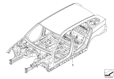 Szkielet karoserii (41_1680) dla BMW 3' E91 320i Tou ECE