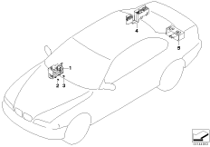 Uchwyt sterowników nadwozia i modułów (61_1358) dla BMW 7' E66 760Li Lim ECE