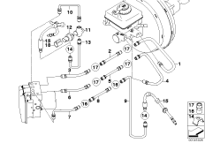 Przewód hamulcowy przedni (S541A) (34_1329) dla BMW 5' E60 525i Lim USA