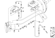 Przewód hamulcowy przedni (S541A) (34_1331) dla BMW 5' E61 530i Tou ECE