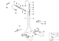 Przewód paliwa/Elementy mocujące (13_0615) dla BMW K 1200 RS 01 (0547,0557) USA