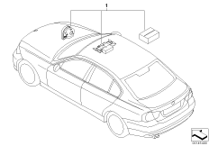 Zestaw doposażenia - autoalarm (03_0965) dla BMW 3' E90 LCI 316i Lim ECE