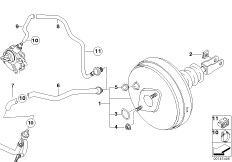 Wspomaganie siły hamowania, podciśn. (34_1318) dla BMW Z4 E85 Z4 2.2i Roa ECE