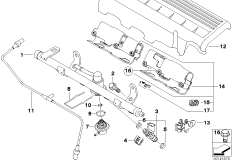 Dysza wtryskiwacza przewodu paliwa (13_0913) dla MINI R50 Cooper 3-drzwiowy ECE