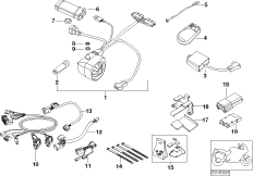 Autoalarm - elementy dod. (65_0742) dla BMW F 650 GS Dakar 00 (0173,0183) USA