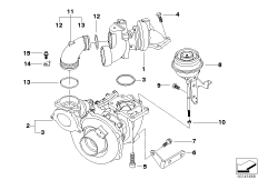 Turbosprężarka (11_3794) dla BMW 5' E61 535d Tou ECE