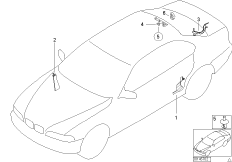 Osłona przewodu (61_1216) dla BMW 3' E46 318Ci Cab ECE